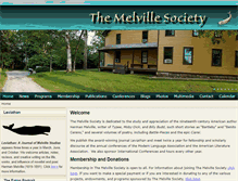 Tablet Screenshot of melvillesociety.org